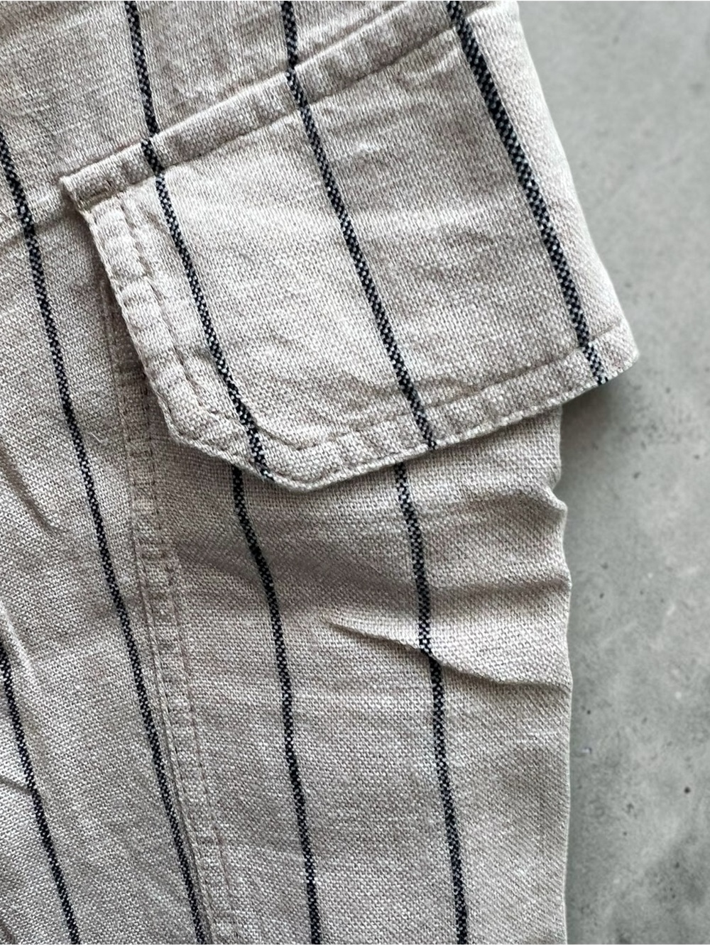 Linen Blend Wide Leg 4 Pocket Pants NWT - Picture 3 of 7